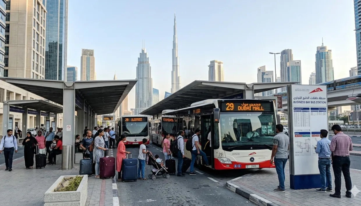 Bus Routes Serving the Business Bay Bus Station